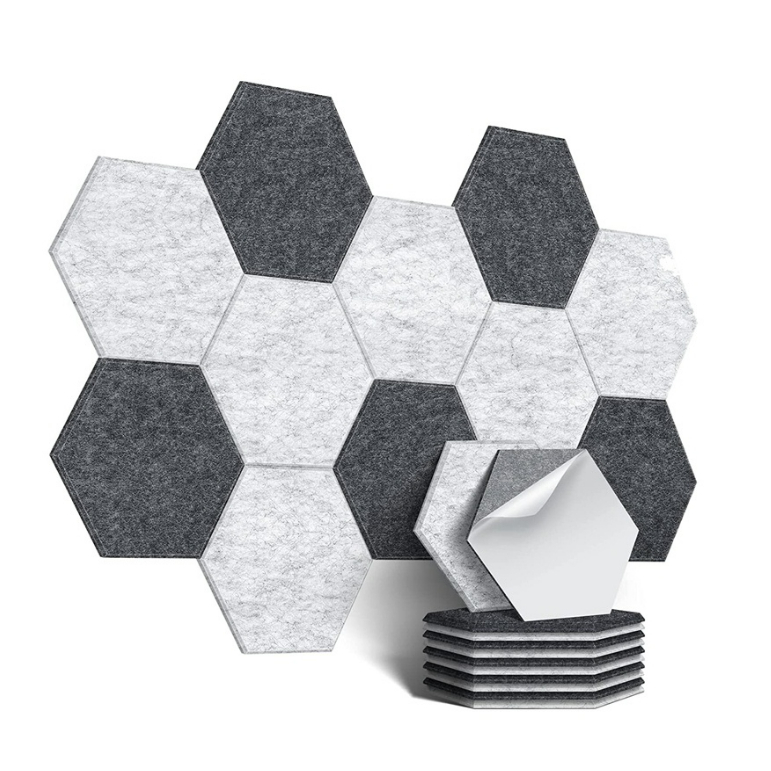 Sound Proof Board Self Adhesive Acoustic Hexagonal Studio Absorption