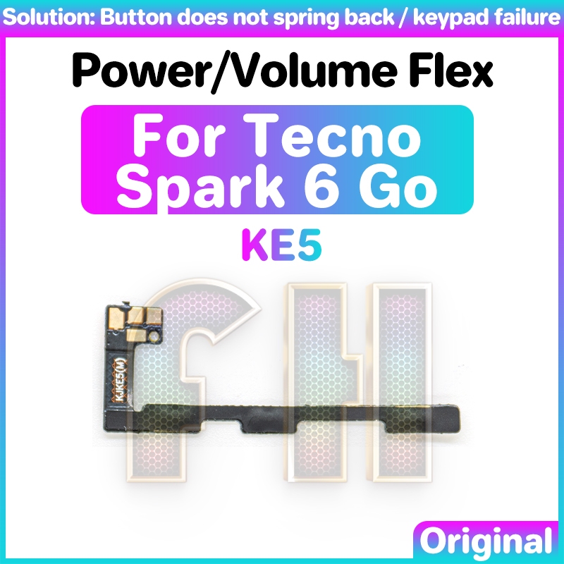 Power Volume Button Flex For Tecno Spark Go Ke Switch On Off Key