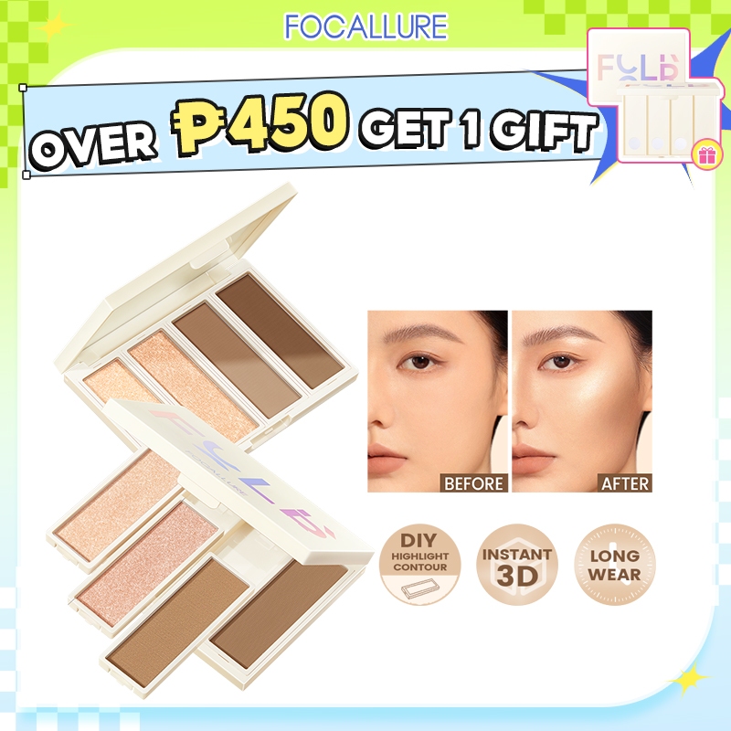 Focallure Pro Palette Diy D Sculptor Highlight Contour In Fine