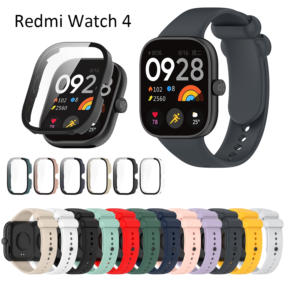 For Redmi Watch Strap Case Tempered Glass Screen Protector Usb Cable