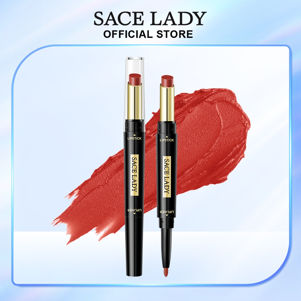 Sace Lady Matte Lipliner Long Lasting Lipstick Waterproof High Pigment