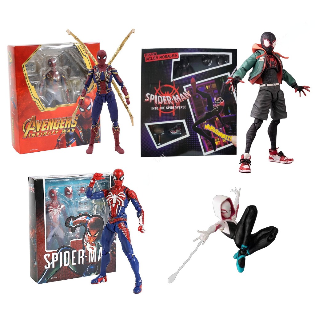 Miles Morales Spiderman Figure Peter Parker Articulated Amazing Spider