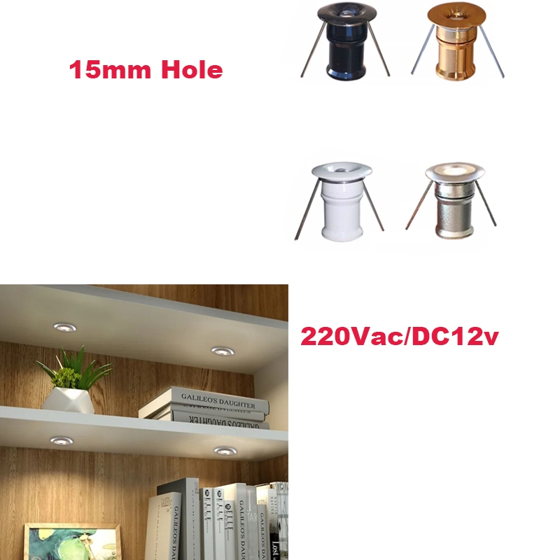 Spot Light 1W Mini LED Spotlight 12V 220v 15mm Recessed Light Ceiling