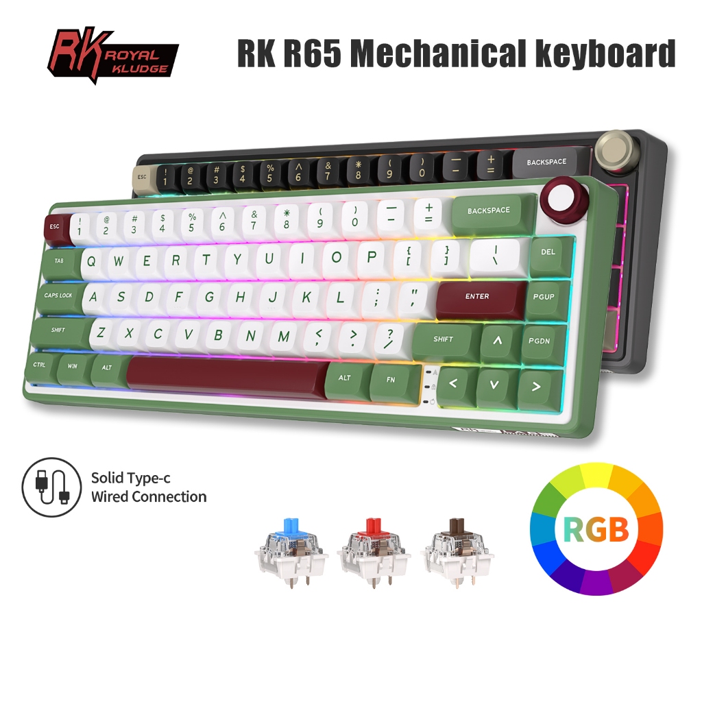 Rk Royal Kludge Rk R Size Rgb Hotswap Gasket Structure Pbt