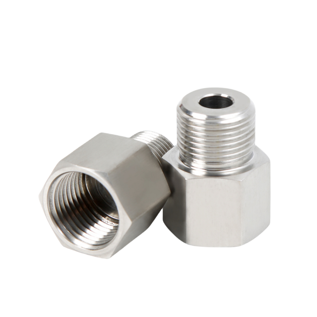 Stainless 304 Reducer Fitting M10 G1 8 Male To Female Thread Brass Pipe