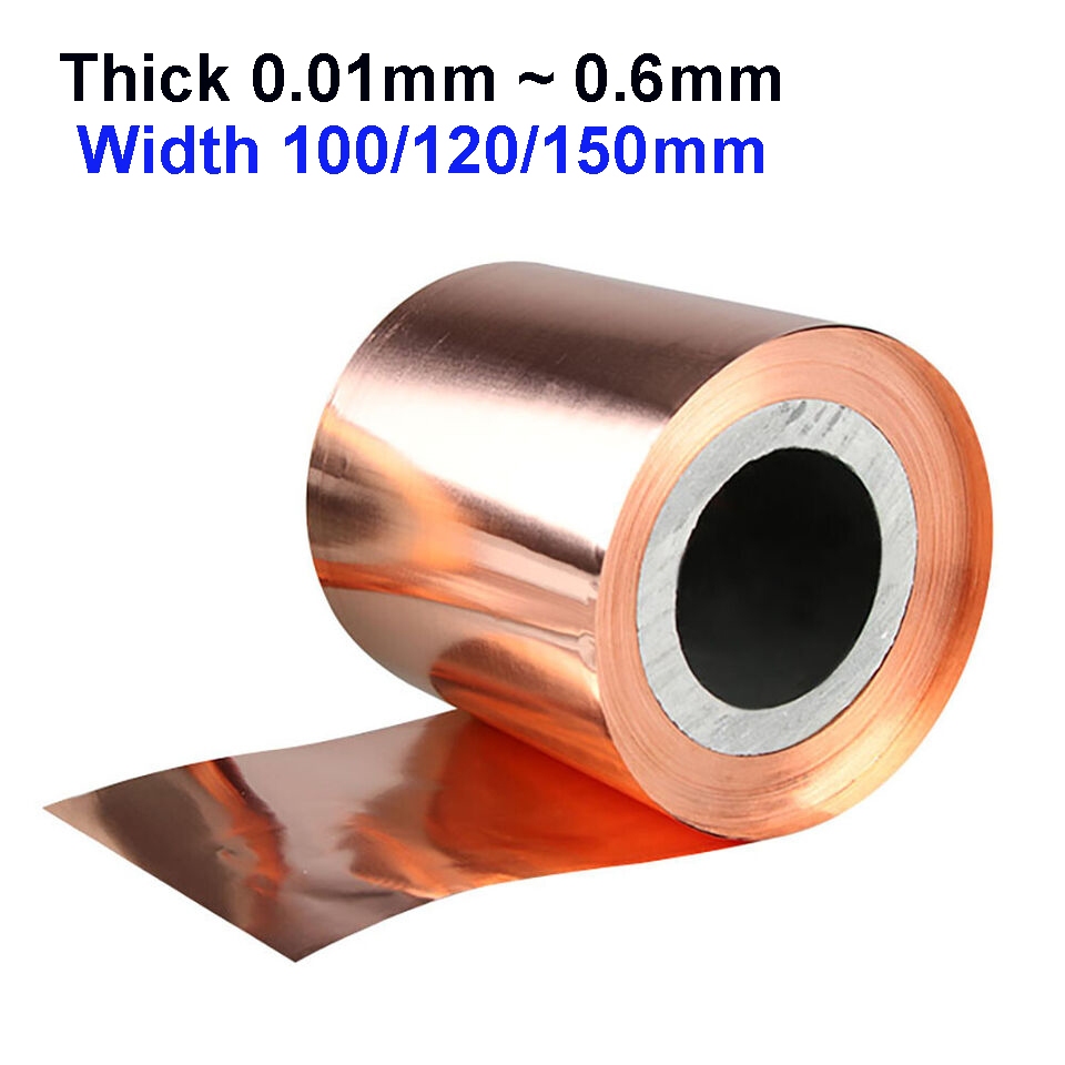 Width 100 120 150mm Metal Sheet Roll Foil Plate Strip T2 99 9 Pure