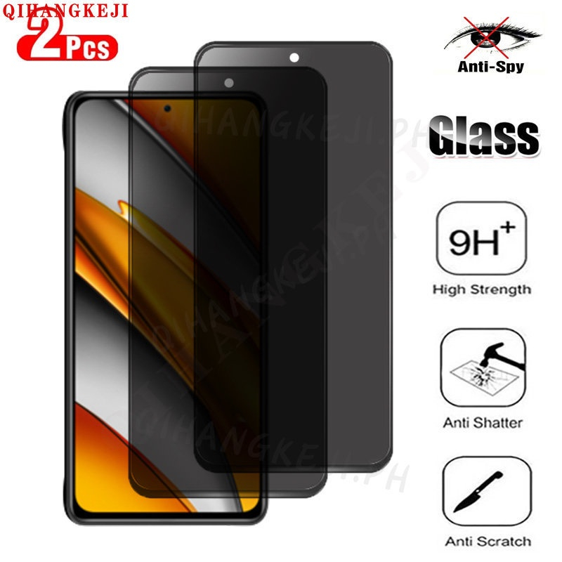 2Pcs Anti Spy Privacy Tempered Glass For Realme C51 C53 C55 C67 C30