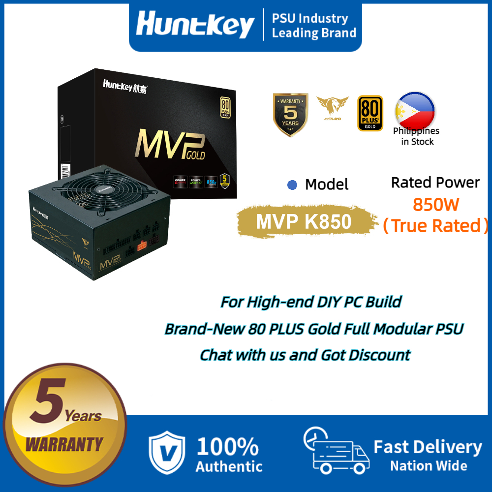 Huntkey Original Premium MVP Series K850 850W Power Supply PSU 80 PLUS