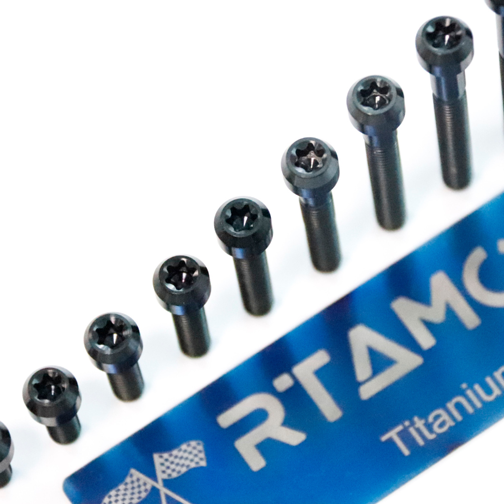 RTAMO Titanium Gr5 Burntblue Black M6x10 12 15 20 25 30 35 40 45 50 55