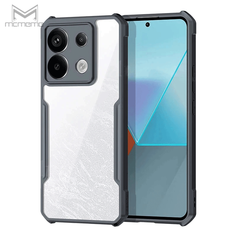 Hybrid Acrylic Tpu Frame Rugged Armor Case Cover For Xiaomi Poco F