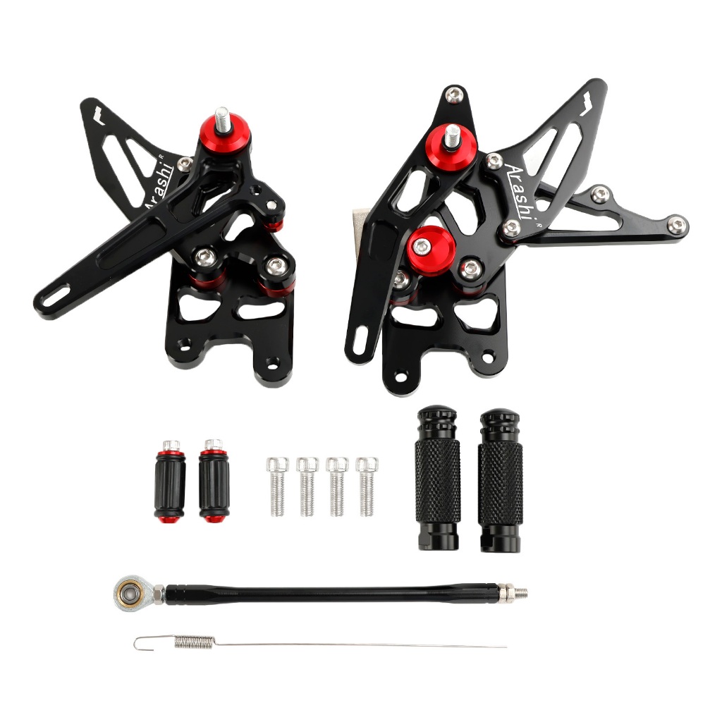 Cnc Aluminum Rearsets Footpegs Black Fits Suzuki Gsx R