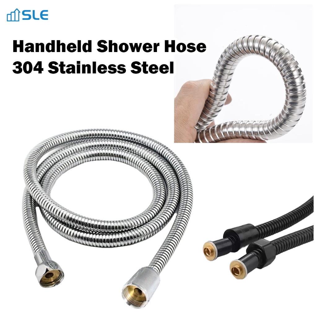 Black Shower Hose Flexible Stainless Steel Hose Shower Bidet Flexible