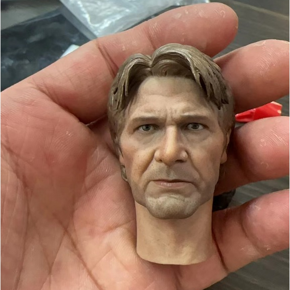 Scale Harrison Ford Head Sculpt Pvc Old Age Male Head Carving Model