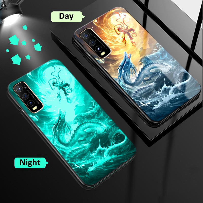 Case Vivo V G Nithg Glow Shockproof Hard Glass Casing Y S Y Y S