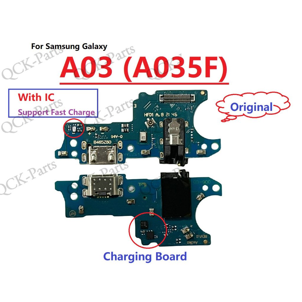 For Samsung Galaxy A03 Core A03S Original USB Charging Port Board Flex