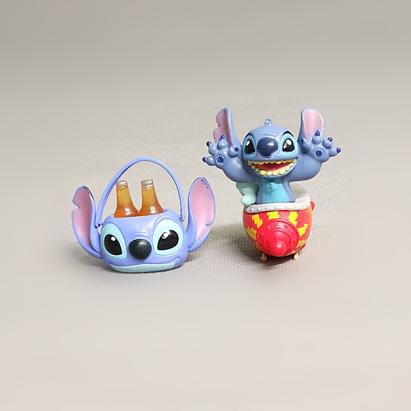 Pcs Cm Anime Cartoon Lilo Stitch Figure Beer Basket Stitch