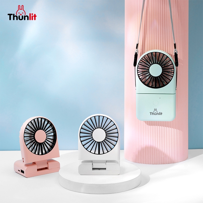 Thunlit Hand Electric Fan Original Mah Powerbank Mini Foldable