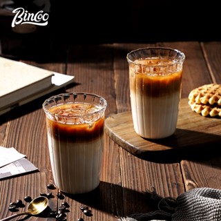 BINCOO Coffee Cup Latte Cup Milk Juice Cold Drink Glass Cup Simple And