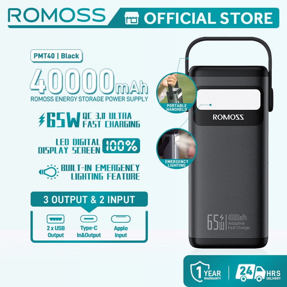 Romoss Pmt Mah Portable W Pd Fast Charging In Out Led