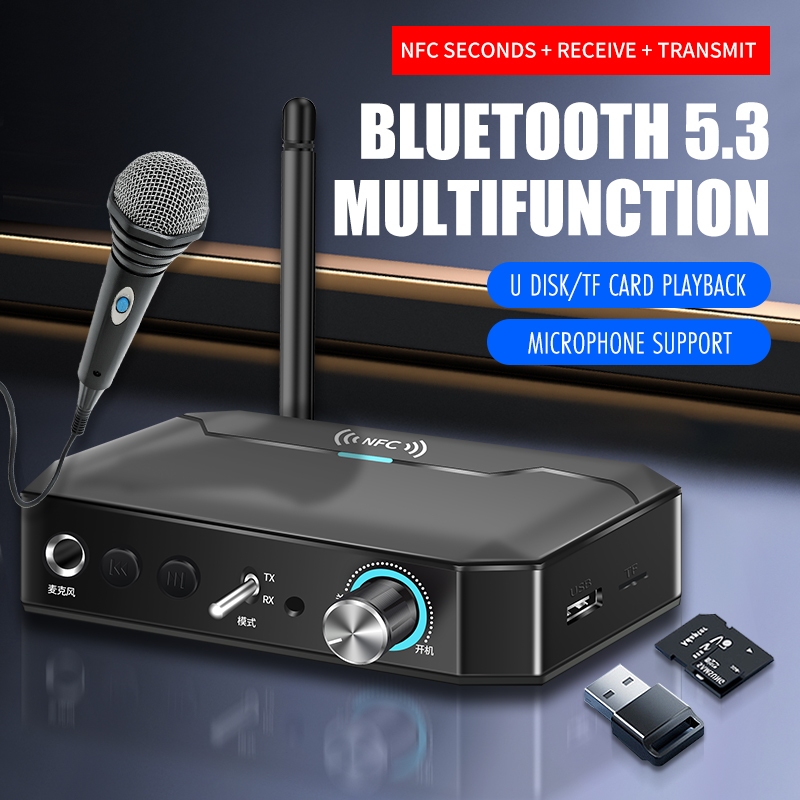 T Nfc Bluetooth Receiver Transmitter Stereo Aux Mm Jack Rca