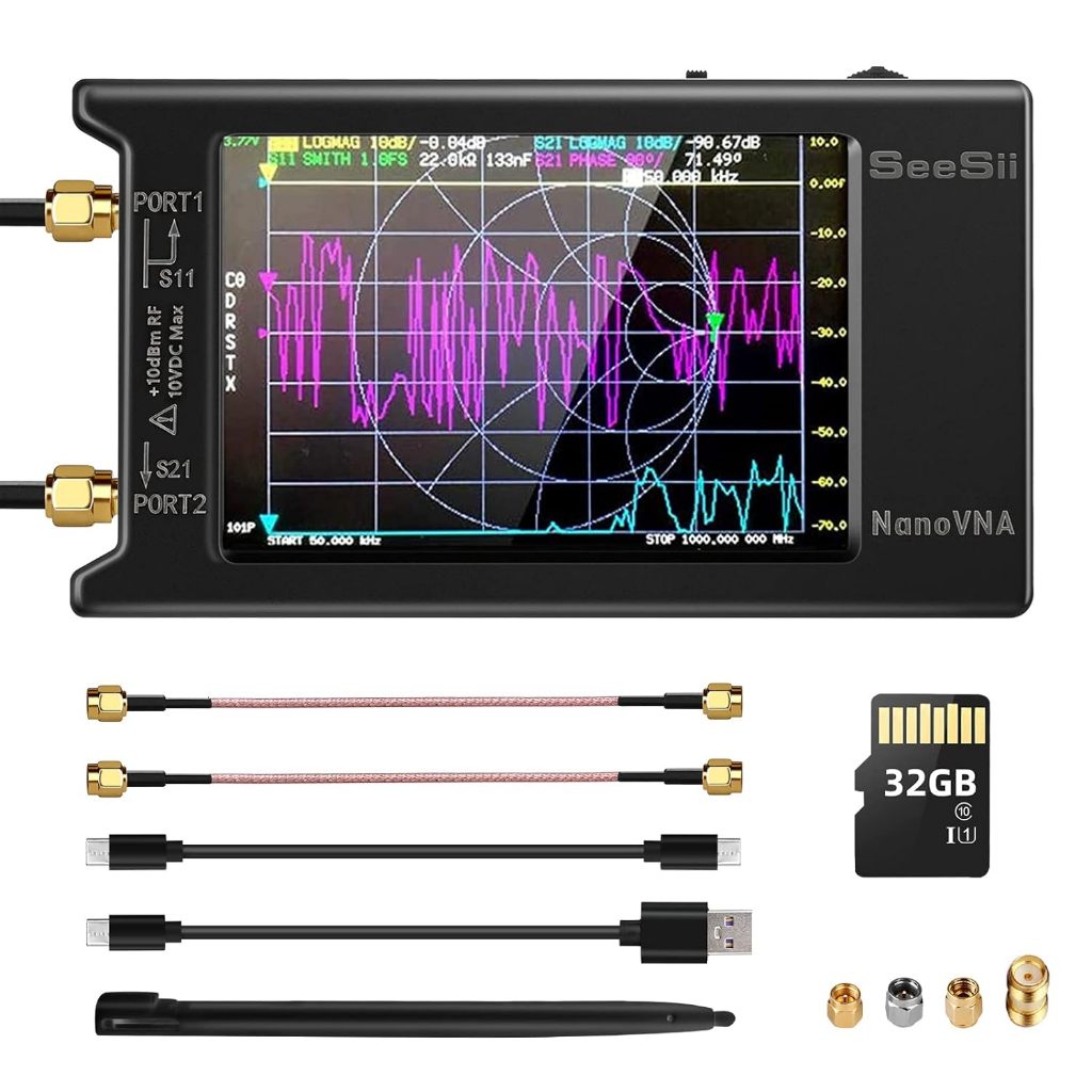 Seesii Inch Khz Ghz Wireless Touch Screen Nano Vna H Vector