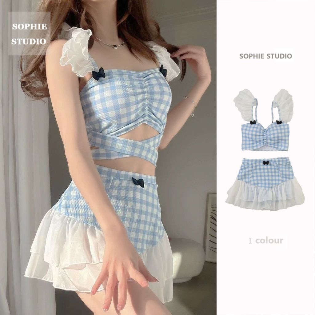 Bikini Swimsuit Women S Set Elegant Korean Girl Padded Swimsuit Two
