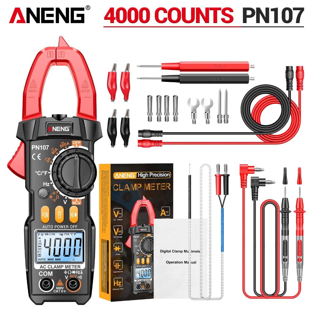 ANENG PN107 Digital Clamp Meter AC DC Voltage Temperature Test