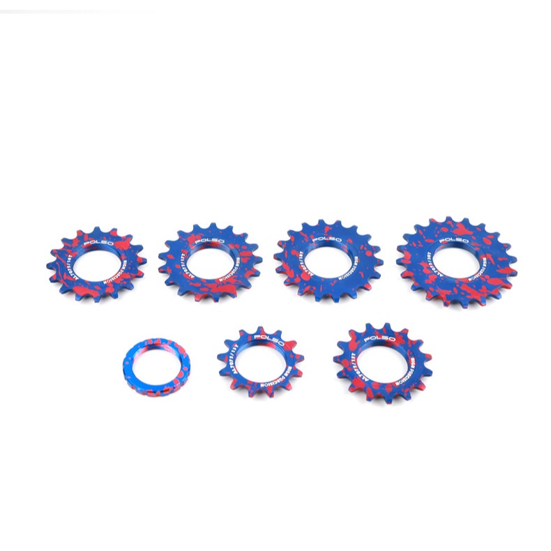 Polso Blue And Red Fixed Gear Bike Freewheel Al T T T T