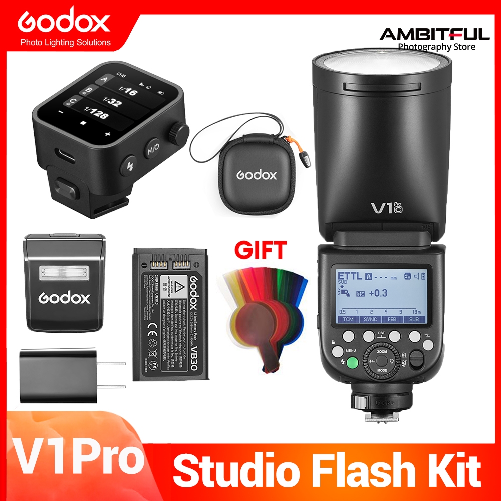 Godox V1 Pro V1Pro TTL Li Ion Round Head Camera Flash Wireless