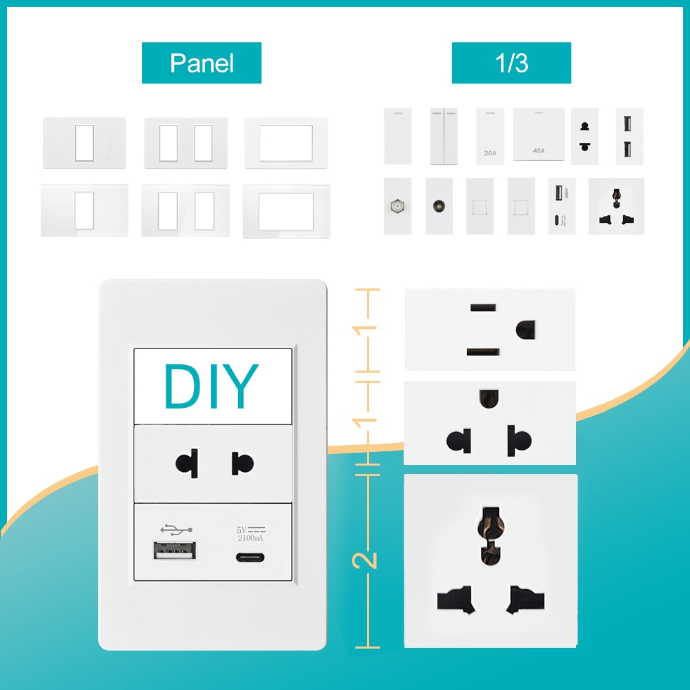 Viswe Way Switch Way Switch Usb Socket Universal Socket Pin