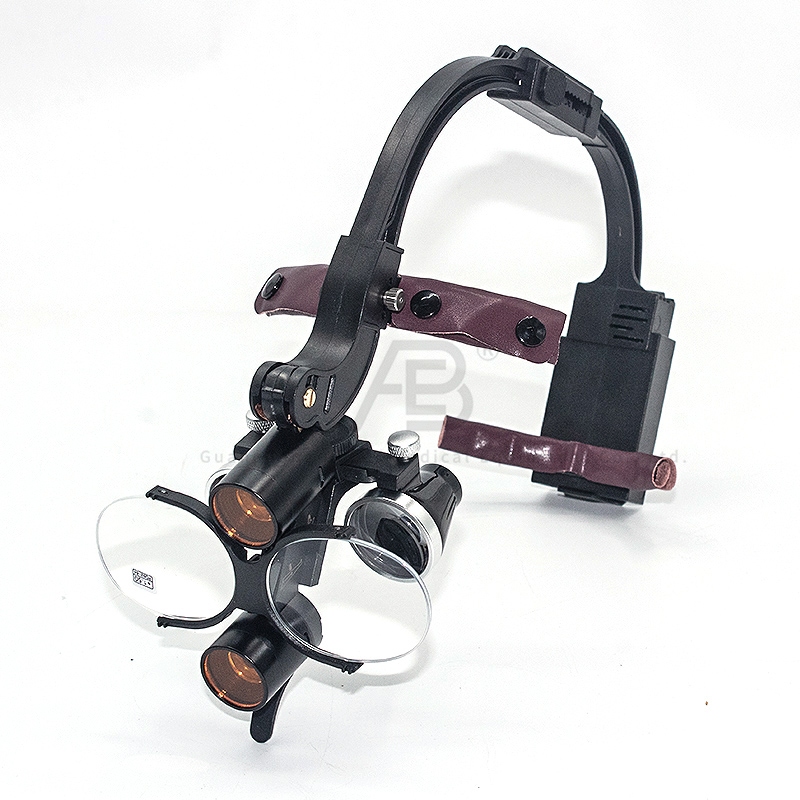 Dental Binocular Loupes Dental Medical Magnifier Headlight W Focusing