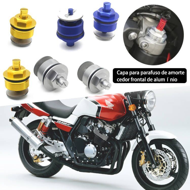 41MM Motorcycle Front Shock Absorber Screw Fork Cover Cap Preload