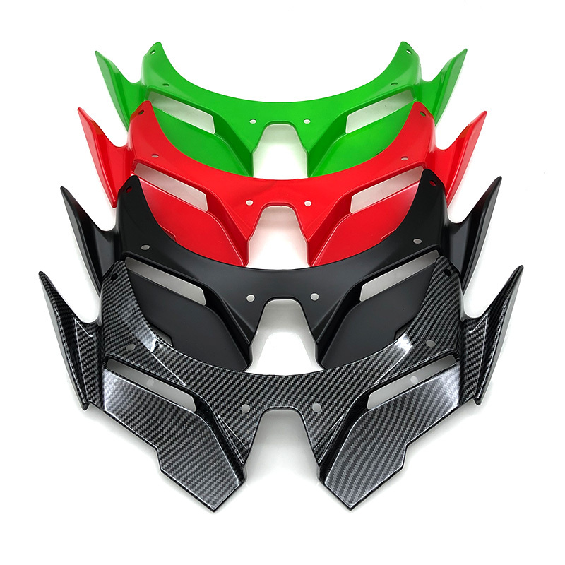 Motorcycle Fairing Aerodynamic Winglets Front Cover Carbon Fiber Style