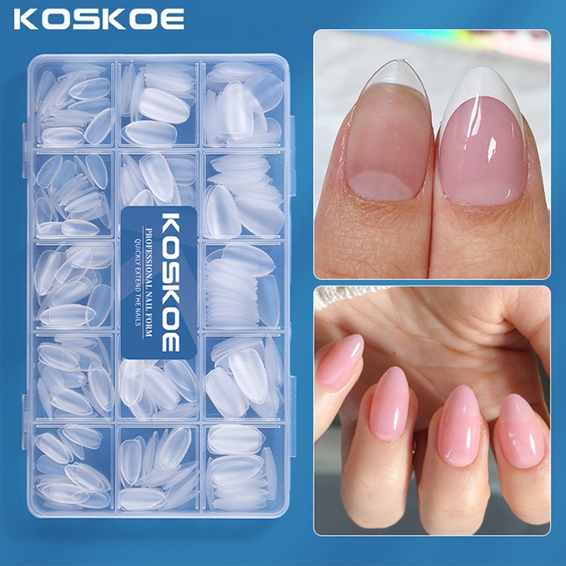 KOSKOE Soft Gel Tips For Nail Extension Short Nail Tips Full Coverage