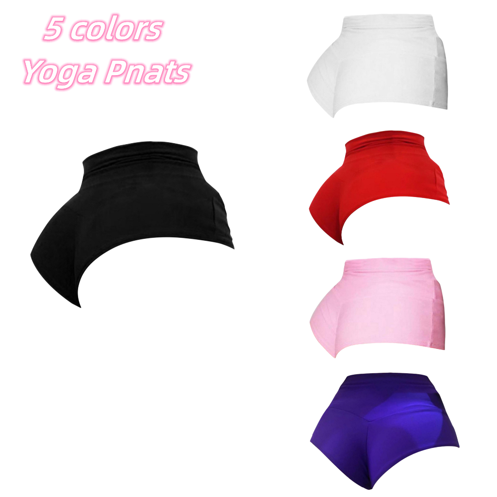 Colors Plus Size Women Pure Color Pole Dance Hot Pants Cheeky Shorts