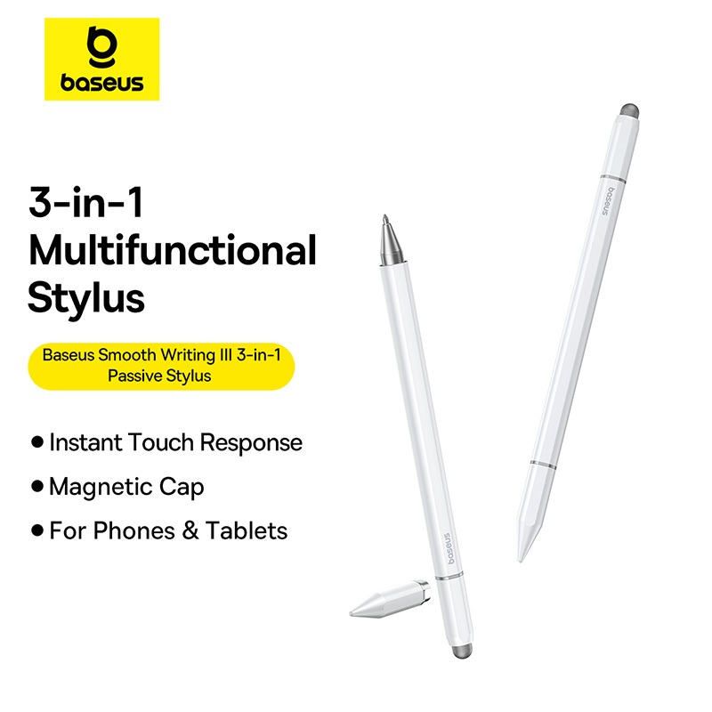 Baseus Smooth Writing III 3 In 1 Passive Stylus Point Stylus For Touch