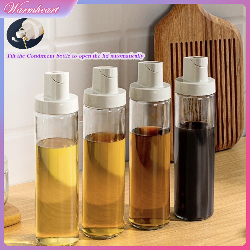 Warmheart Condiments Bottle Condiments Container Glass Oil Dispenser