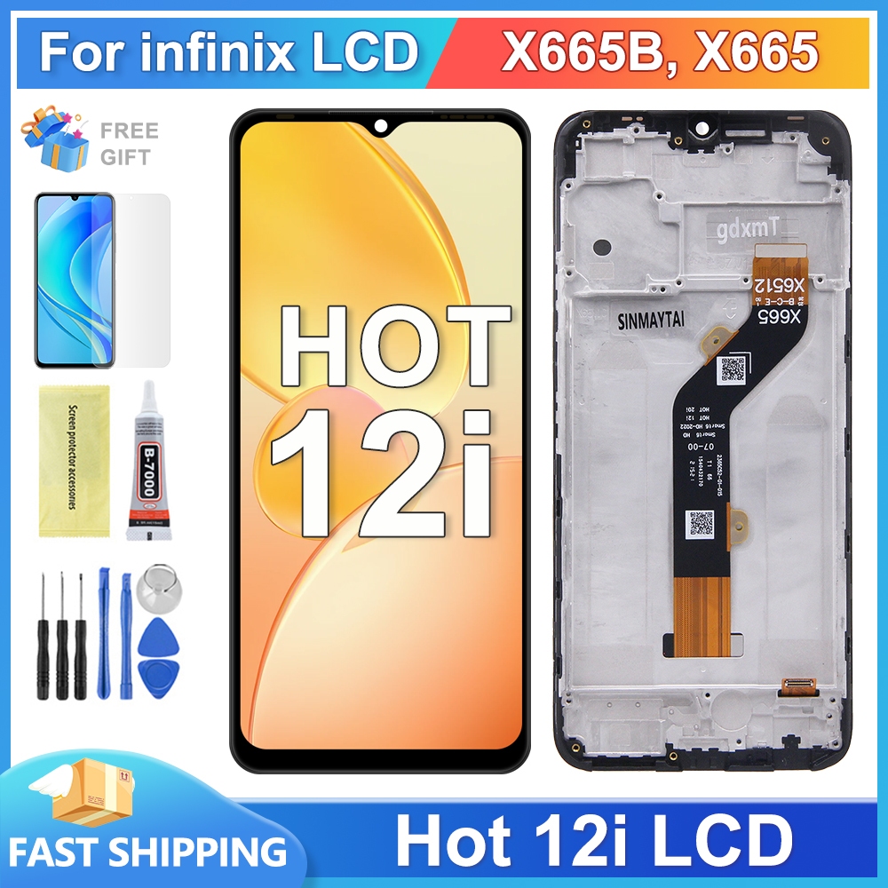 IPS LCD For Infinix Hot I LCD Display Touch Screen Digitizer Assembly With Frame Replacement
