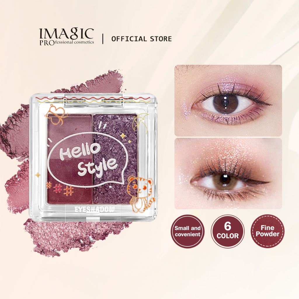 IMAGIC Matte Pearlescent Eyeshadow Earth Color Nude Eye Makeup Shopee