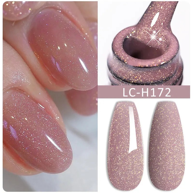 UR SUGAR Gel Polish Pink Nude UV Gel Colorful Glitter Laser Nail Art