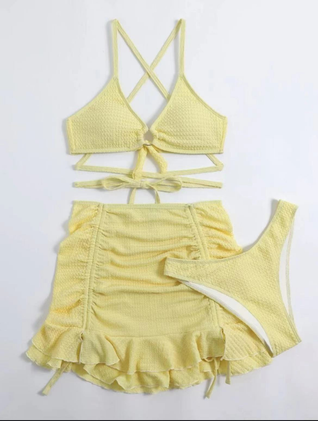 Bikini Swimsuit With Pad Women S Split Pure Lust Ins Style Premium