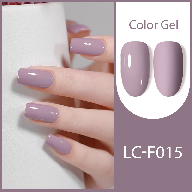 LILYCUTE Nude Milky White Nail Gel Polish Transparent Summer Pink Jelly