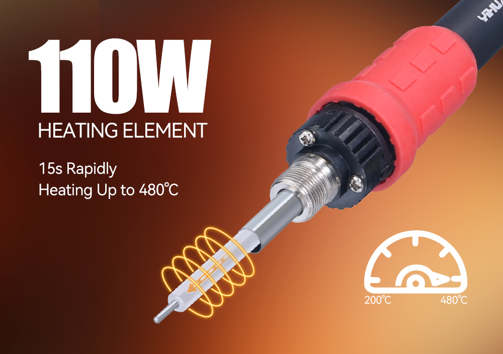 YIHUA D I W New Upgraded Nozzle Easy Plug Pull Hot Air Rework