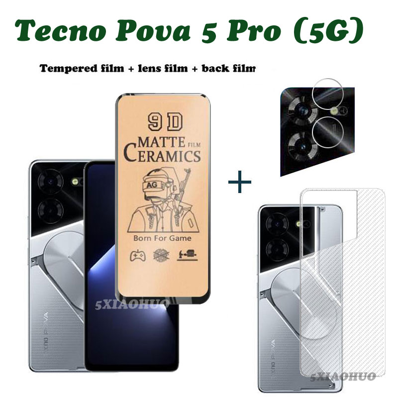 Tecno Pova Pro Anti Spy Privacy Tempered Glass Tecno Pova Screen