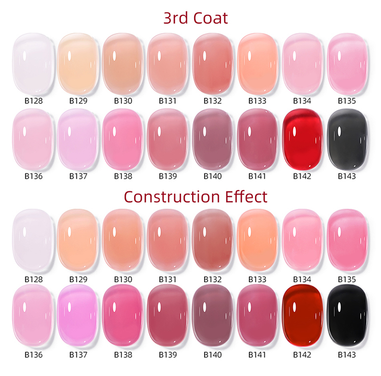 UR SUGAR Jelly Rubber Base Gel Polish Pink Nail Gel Nude White Soak Off