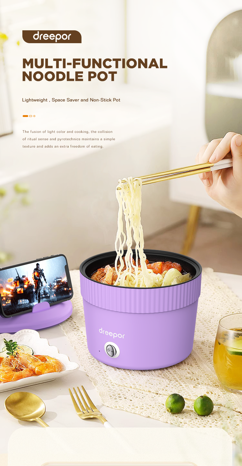 Dreepor L Multi Cooker Electric Cooker Mini Rice Cooker Small Hot