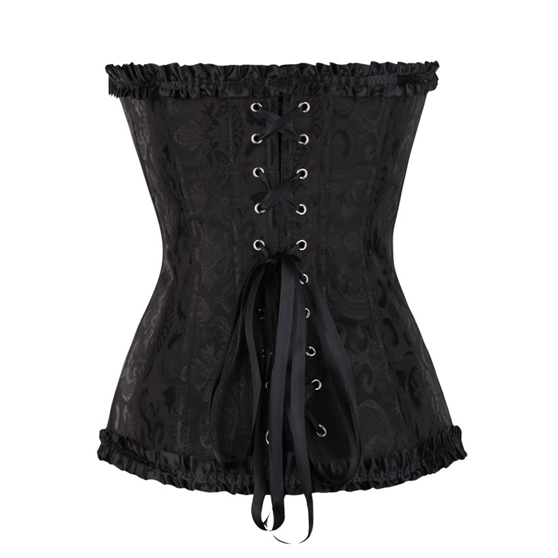 Beonlema Women Sexy Lace Up Overbust Corset Top Corsets And Bustiers