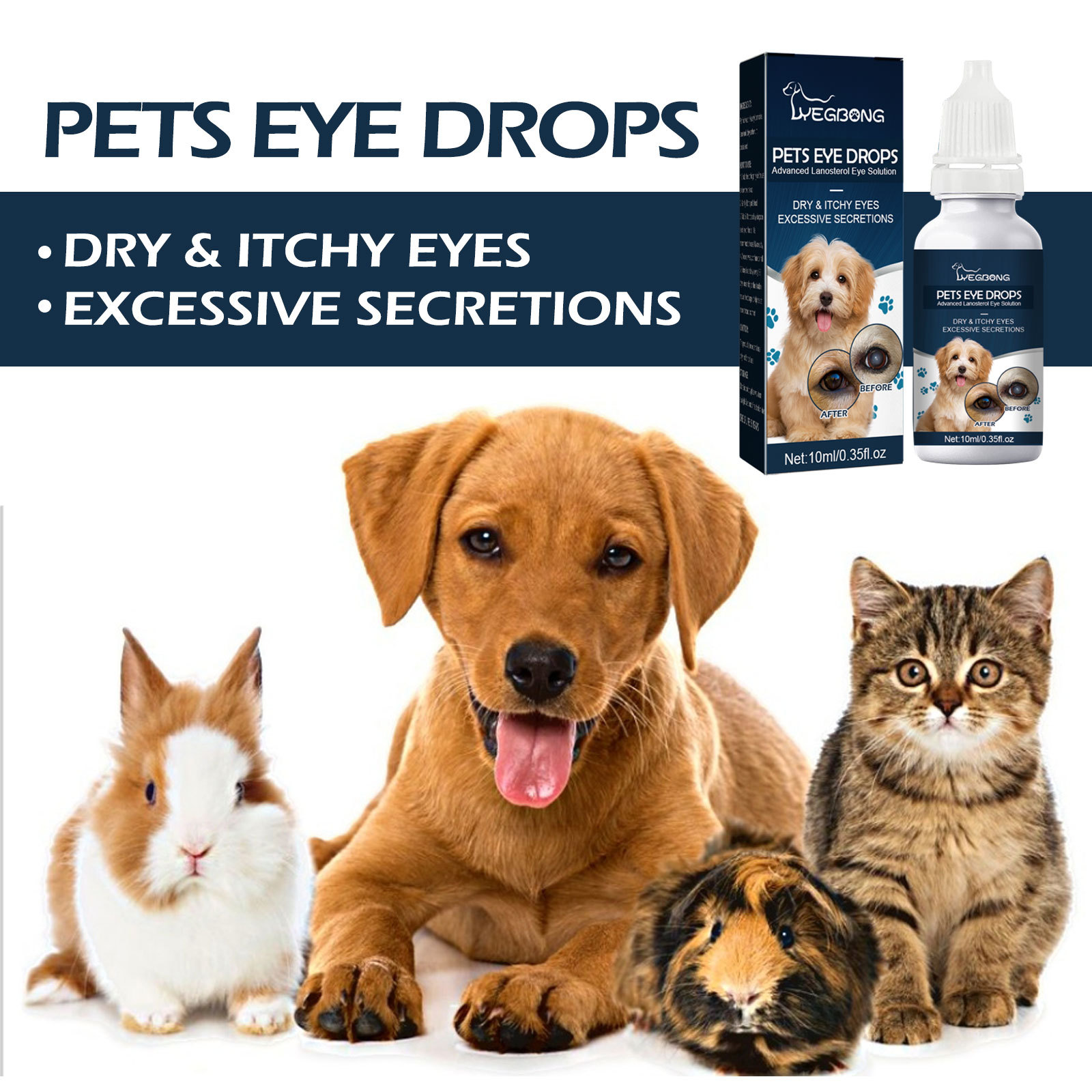 Off The Shelf Supply Yegbong Pet Eye Care Tear Stain Removal Cat And