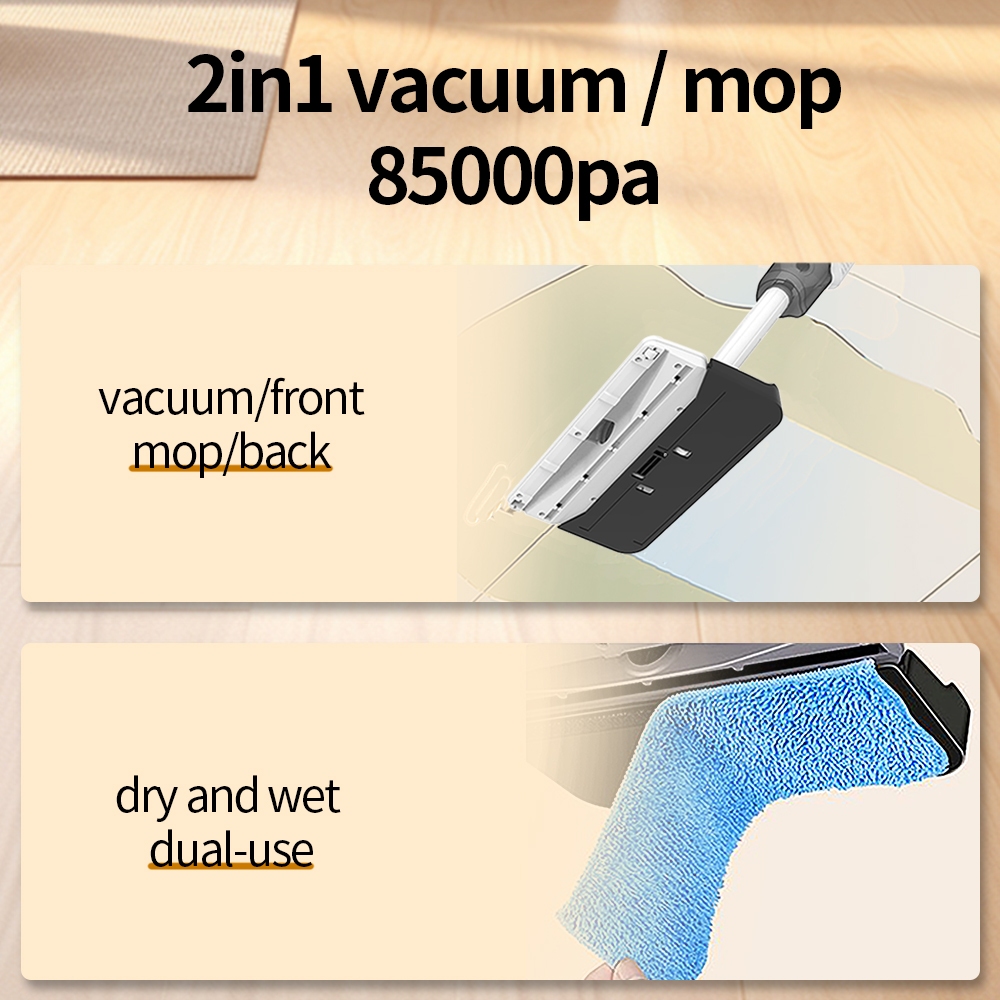 Cylredbat Mop Portable Vacuum Kpa Strong Suction Power Wet And Dry