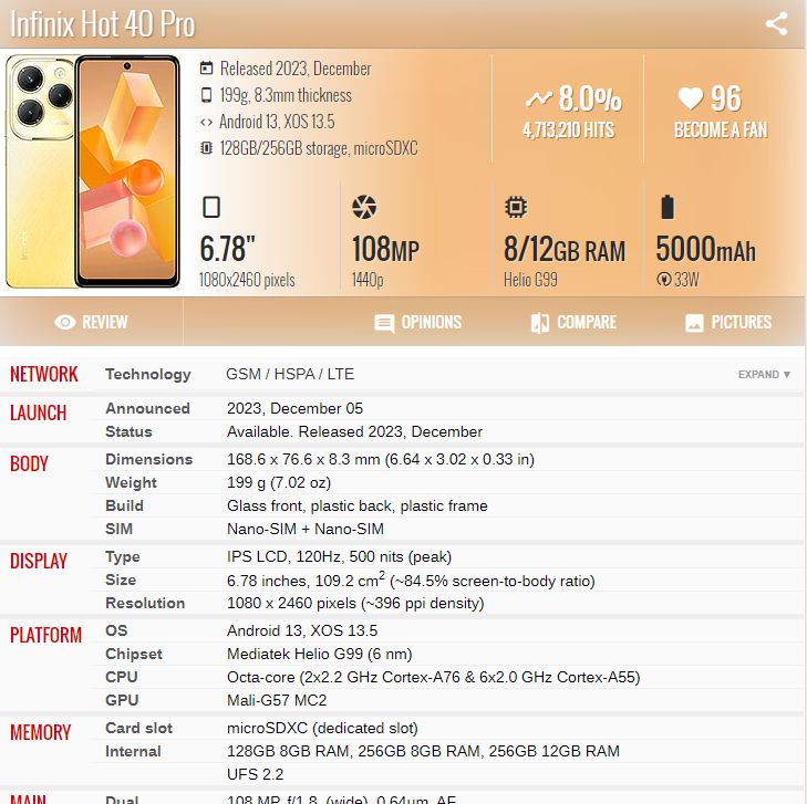 IPARTSEXPERT Original LCD Hight Quality For Infinix Hot Pro X Display LCD Touch